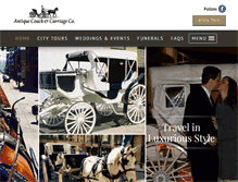 Tablet Screenshot of antiquecoach-carriage.com